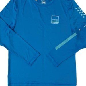 Hurley Men's Long Sleeve Moisture Wicking Graphic Rash Guard Shirt